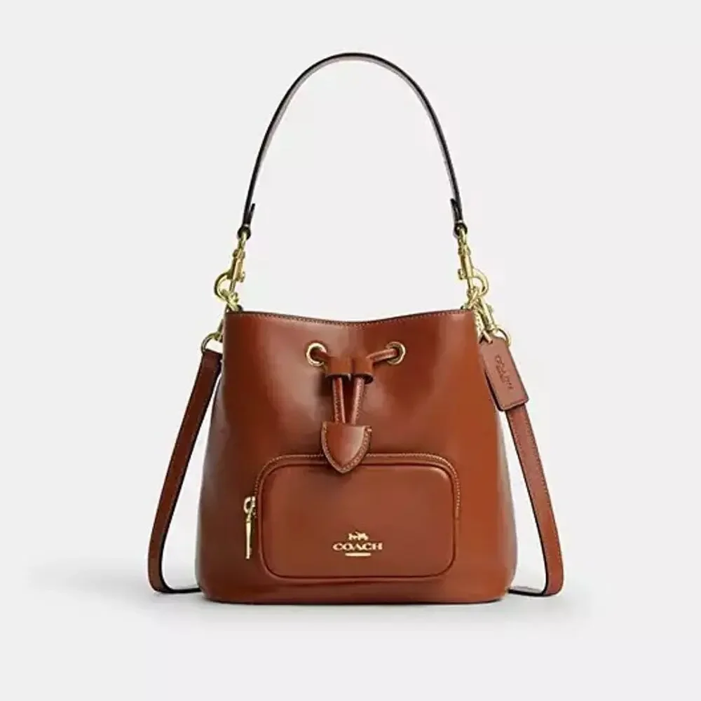 NEW‼️Coach Rowan Bucket Bag With Pocket CES95